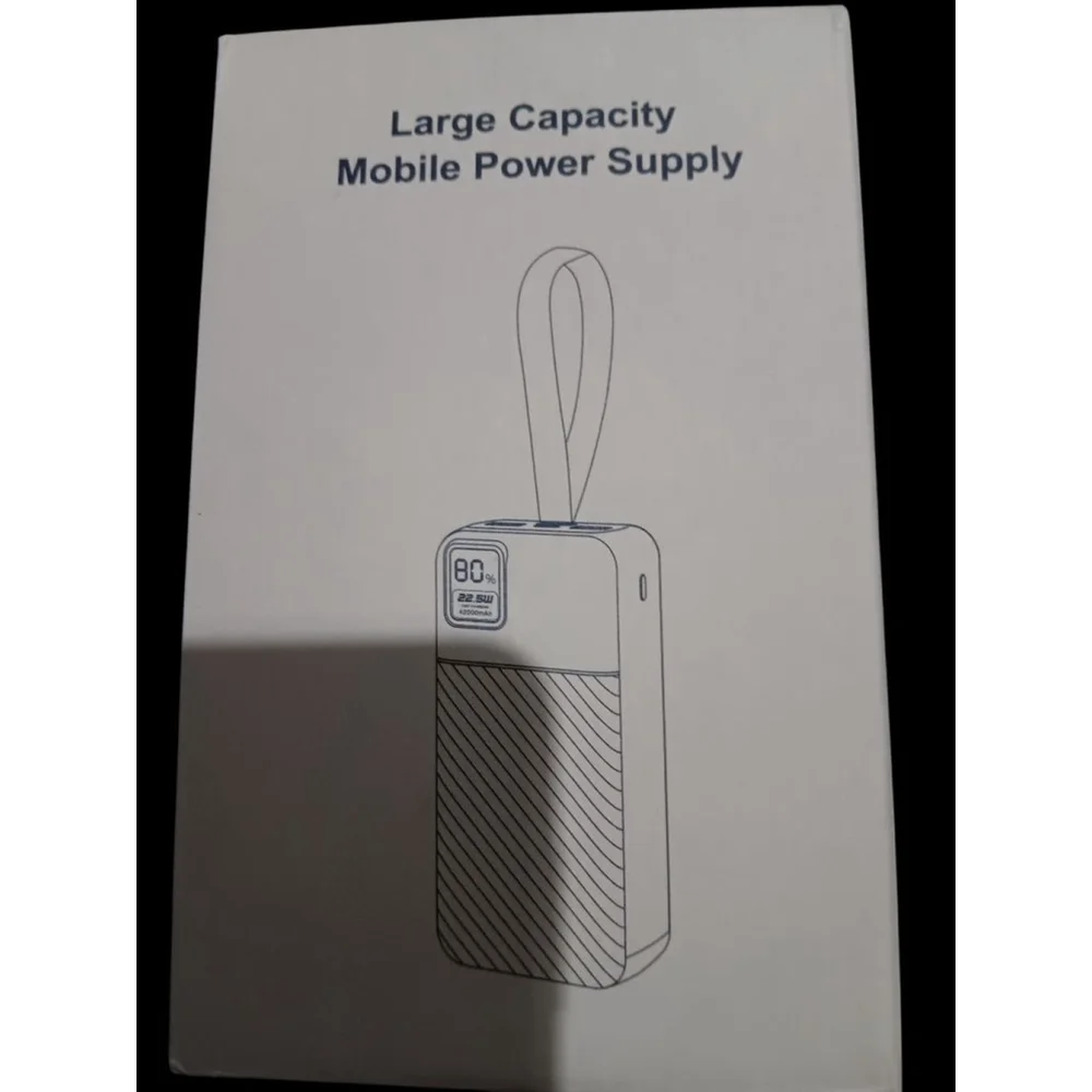 EnergyQC 42000mAh Portable Charger, 22.5W Power Bank with LED Flashlight - USB C
